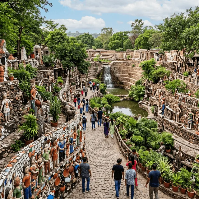 Rock Garden Chandigarh Sightseeing